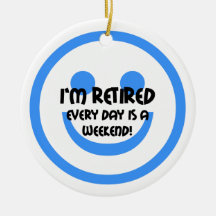 Funny retirement christmas ornament