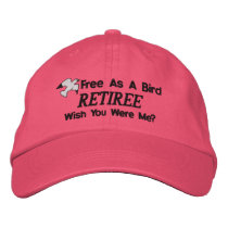 Funny Retirement Embroidered Hat embroidered hats by retirementgifts Funny Retirement Embroidered Hat embroidered hats