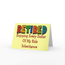 Funny Retirement Gifts cards