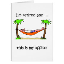 Funny retirement humor greeting cards