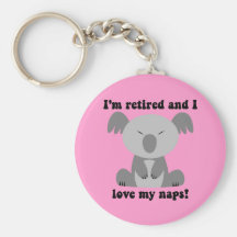 Funny retirement humor keychains