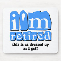 Funny retirement mouse pads