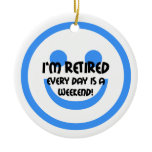 Funny retirement christmas ornament