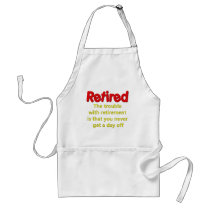 Funny Retirement Saying aprons