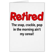 Funny Retirement Saying Card