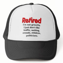 Funny Retirement Saying hats