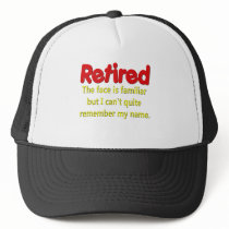 Funny Retirement Saying hats