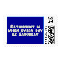 Funny Retirement Saying postage