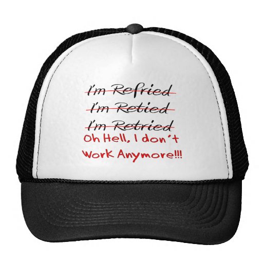 Funny Retirement Shirts and Gifts Trucker Hat