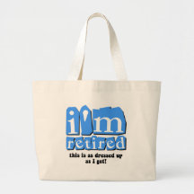 Funny retirement tote bag