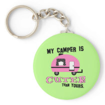 Funny Retro Camper Keychain