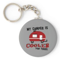 Funny Retro Camper Keychain
