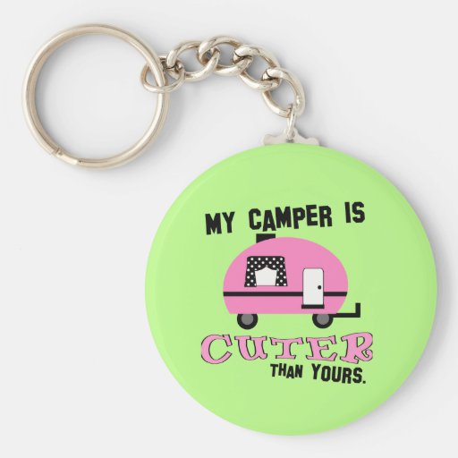 Funny Retro Camper Keychain