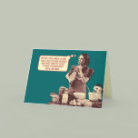 Funny Retro Housewife Card