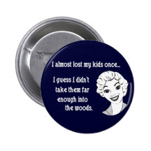 Funny Retro Mom Button