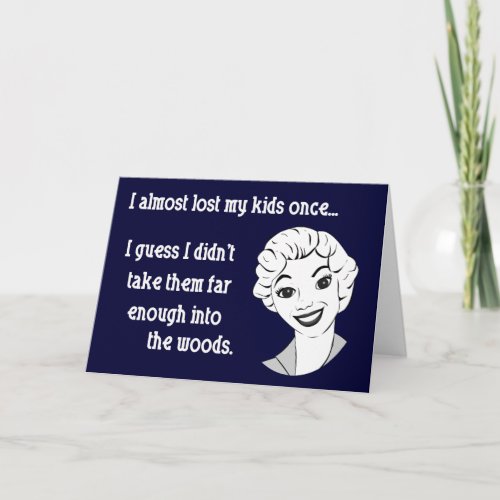 Funny Retro Mom Greeting Card