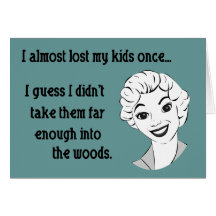 Funny Retro Mom Greeting Card