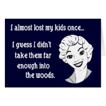 Funny Retro Mom Greeting Card