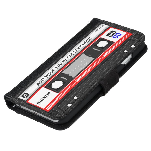 Funny Retro Music Cassette Tape iPhone 6 Wallet Case-5