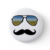 Funny Retro Sunglasses with Moustache Buttons