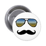 Funny Retro Sunglasses with Moustache Buttons