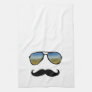 Funny Retro Sunglasses with Moustache Towels