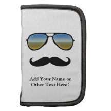 Funny Retro Sunglasses with Moustache Planners
