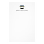 Funny Retro Sunglasses with Moustache stationery