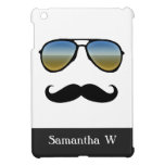 Funny Retro Sunglasses with Mustache ipad mini cases