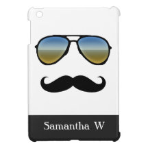 Funny Retro Sunglasses with Mustache Case For The iPad Mini