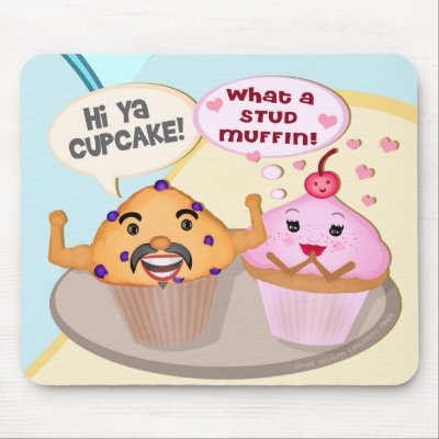 Funny Retro Sweet Talk Mousepad by jamiecreates1