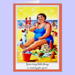Funny retro tiny little thing Valentine's & lovers cards