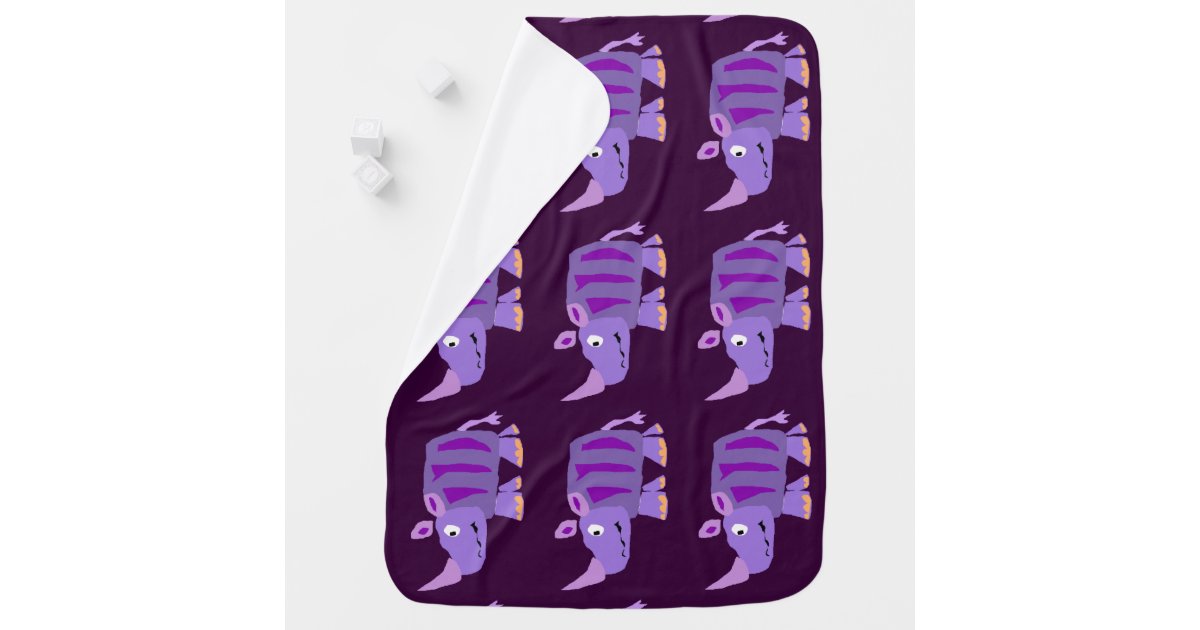Funny Rhino Art Baby Blanket Zazzle