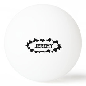 Funny ripped hole ping pong balls with custom name Ping-Pong ball