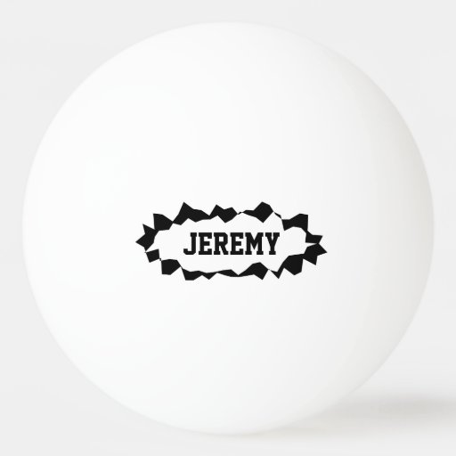 Funny Ripped Hole Ping Pong Balls With Custom Name Ping Pong Ball Zazzle