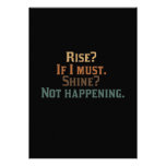 Funny Rise and Shine? Custom Invitations