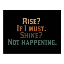 Funny Rise and Shine? Postcards