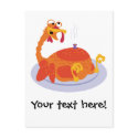 Funny Roasted Turkey postcards
