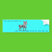 Funny Robot Dog Bumper Sticker bumper stickers