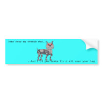 Funny Robot Dog Bumper Sticker bumper stickers by jaceyevans Funny Robot Dog Bumper Sticker bumper stickers