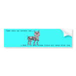 Funny Robot Dog Bumper Sticker