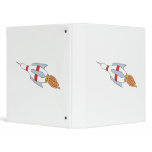 funny rocket bowling pin design cartoon binders