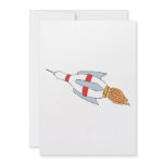 funny rocket bowling pin design cartoon custom announcement
