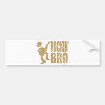 Funny Rockin’ Brother Playing Guitar Bumper Stickers