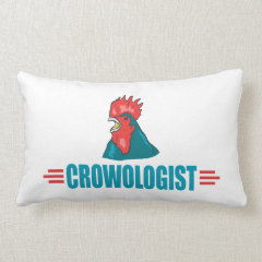 Funny Roosters Throw Pillow