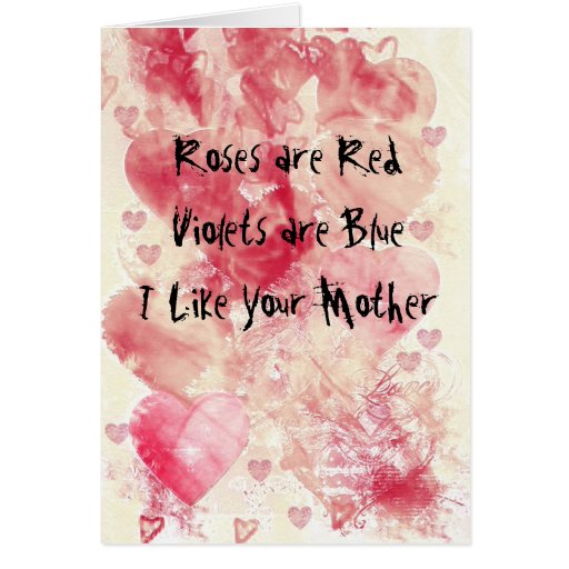 Funny Roses Are Red Valentines Day Card Zazzle