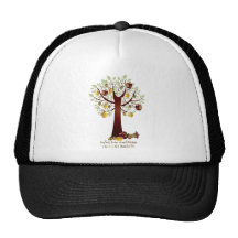 Funny Rotten Apple Family Tree Hats