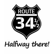 Funny route sign