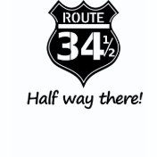 Funny route sign