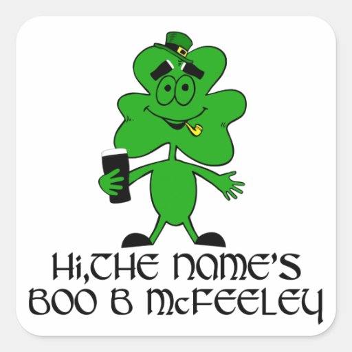 Funny Rude Irish Name Square Sticker Zazzle ultimate-insult-creator-funny-pictures-quotes-pics-photos-images